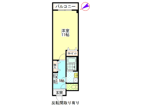 広島市安佐南区緑井4丁目の賃貸マンション<br>ＪＲ緑井駅と七軒茶屋駅がどちらも徒歩圏内のシングル物件<br>室内は広々とした洋室でネット使用料が無料です